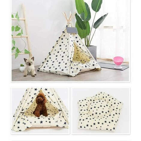 IRISFR Tente Pliable Pour Animaux De Compagnie Avec Coussin Amovible,Lilaris 3 IRISFR Tente Pliable Pour Animaux De Compagnie Avec Coussin Amovible,Lilaris – Image 3