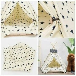 IRISFR Tente Pliable Pour Animaux De Compagnie Avec Coussin Amovible,Lilaris 8 IRISFR Tente Pliable Pour Animaux De Compagnie Avec Coussin Amovible,Lilaris -Niche, chenil, enclos et parc pour chien Soldes 2022 59804039 4