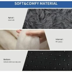 IRISFR Lit Pour Chien Coussin De Couchage En Peluche Court Coussin Pour Animaux De Compagnie En Velours Rose Avec Fond Antidérapant (L, Dark Grey),Lilaris 7 IRISFR Lit Pour Chien Coussin De Couchage En Peluche Court Coussin Pour Animaux De Compagnie En Velours Rose Avec Fond Antidérapant (L, Dark Grey),Lilaris -Niche, chenil, enclos et parc pour chien Soldes 2022 59804405 3