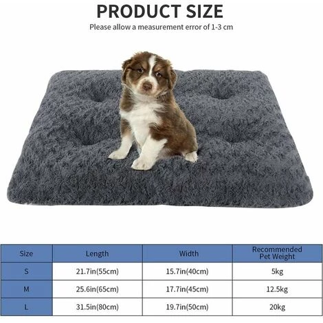 IRISFR Lit Pour Chien Coussin De Couchage En Peluche Court Coussin Pour Animaux De Compagnie En Velours Rose Avec Fond Antidérapant (L, Dark Grey),Lilaris 5 IRISFR Lit Pour Chien Coussin De Couchage En Peluche Court Coussin Pour Animaux De Compagnie En Velours Rose Avec Fond Antidérapant (L, Dark Grey),Lilaris – Image 5