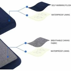 IRISFR Coussin Pour Chien Mignon , Coussin Pour Animaux De Compagnie Double Face Détachable, Facile à Nettoyer, Peut être Nettoyé, Taille 61X91 Cm, Bleu,Lilaris -Niche, chenil, enclos et parc pour chien Soldes 2022 59805331 4