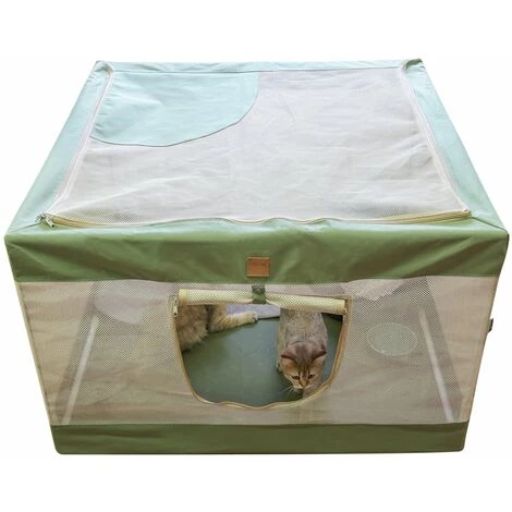 LIFCAUSAL Chenil De Tente De Maille Pliable De Parc Pour Animaux De Compagnie Avec Sac De Transport Pour Chatons Chats Chiots Chiens 1 LIFCAUSAL Chenil De Tente De Maille Pliable De Parc Pour Animaux De Compagnie Avec Sac De Transport Pour Chatons Chats Chiots Chiens
