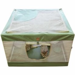 LIFCAUSAL Chenil De Tente De Maille Pliable De Parc Pour Animaux De Compagnie Avec Sac De Transport Pour Chatons Chats Chiots Chiens