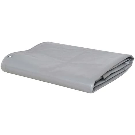 NOVA Telone Gris Avec œillets Métalliques 650 G-m² 6x8 M 1 NOVA Telone Gris Avec œillets Métalliques 650 G-m² 6x8 M