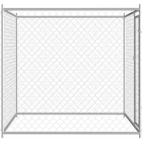 NOVA Chenil Extérieur En Acier Galvanisé Sans Fil Différentes Tailles Taille : 193 X 193 X 185 Cm 3 NOVA Chenil Extérieur En Acier Galvanisé Sans Fil Différentes Tailles Taille : 193 X 193 X 185 Cm – Image 3