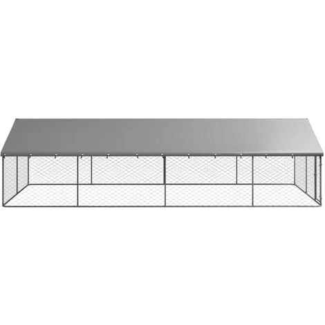 GROSMONDE 600 X 300 X 150 Cm Chenil Extérieur Avec Toit Pour Chiens Cage Pour Chiots 5 GROSMONDE 600 X 300 X 150 Cm Chenil Extérieur Avec Toit Pour Chiens Cage Pour Chiots – Image 5