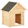 Topdeal Niche Pour Chiens 150x80x100 Cm Bois De Pin Massif 14 Mm FF171061_FR