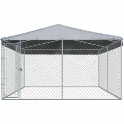GROSMONDE 382 X 382 X 225 Cm Chenil D'Extérieur Avec/sans Toit Pour Chiens Enclos Cage 7 GROSMONDE 382 X 382 X 225 Cm Chenil D'Extérieur Avec/sans Toit Pour Chiens Enclos Cage -Niche, chenil, enclos et parc pour chien Soldes 2022 60225547 3