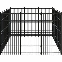 INLIFE Chenil D'extérieur Pour Chiens Acier 16,59 M² 7 INLIFE Chenil D'extérieur Pour Chiens Acier 16,59 M² -Niche, chenil, enclos et parc pour chien Soldes 2022 60598759 3