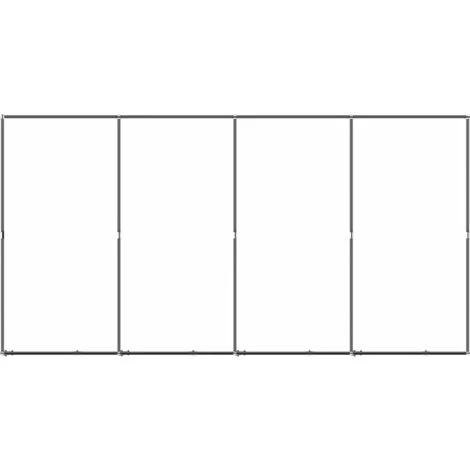 INLIFE Chenil D'extérieur Pour Chiens Acier 7,37 M² 4 INLIFE Chenil D'extérieur Pour Chiens Acier 7,37 M² – Image 4