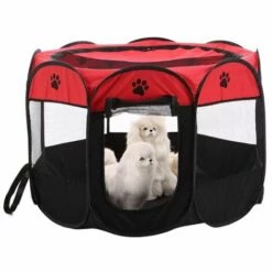 LIFCAUSAL Parc Pour Animaux De Compagnie étanche Pliable Portable Pour Animaux De Compagnie En Plein Air Oxford Air Mesh Parc Et Stylo D'exercice Tente Maison Aire De Jeux Pour Chiens Et Chats De Petite Taille -Niche, chenil, enclos et parc pour chien Soldes 2022 60603896 4