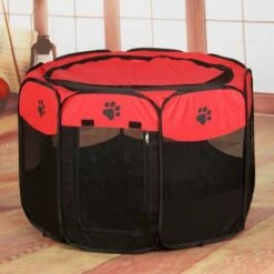LIFCAUSAL Parc Pour Animaux De Compagnie étanche Pliable Portable Pour Animaux De Compagnie En Plein Air Oxford Air Mesh Parc Et Stylo D'exercice Tente Maison Aire De Jeux Pour Chiens Et Chats De Petite Taille -Niche, chenil, enclos et parc pour chien Soldes 2022 60603896 5