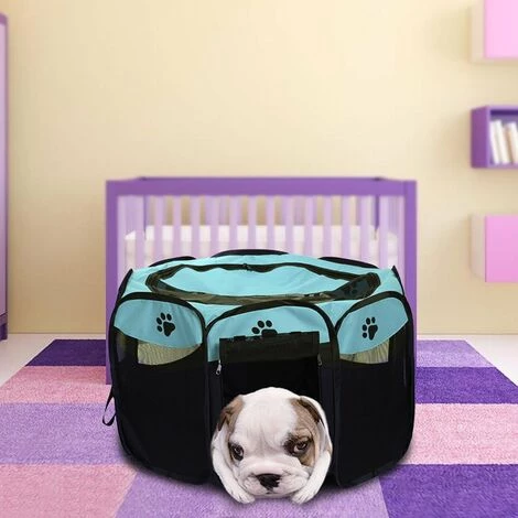 LIFCAUSAL Parc Pour Animaux De Compagnie étanche Pliable Portable Pour Animaux De Compagnie En Plein Air Oxford Air Mesh Parc Et Stylo D'exercice Tente Maison Aire De Jeux Pour Chiens Et Chats Petits 2 LIFCAUSAL Parc Pour Animaux De Compagnie étanche Pliable Portable Pour Animaux De Compagnie En Plein Air Oxford Air Mesh Parc Et Stylo D'exercice Tente Maison Aire De Jeux Pour Chiens Et Chats Petits – Image 2