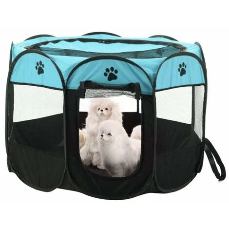 LIFCAUSAL Parc Pour Animaux De Compagnie étanche Pliable Portable Pour Animaux De Compagnie En Plein Air Oxford Air Mesh Parc Et Stylo D'exercice Tente Maison Aire De Jeux Pour Chiens Et Chats Petits 4 LIFCAUSAL Parc Pour Animaux De Compagnie étanche Pliable Portable Pour Animaux De Compagnie En Plein Air Oxford Air Mesh Parc Et Stylo D'exercice Tente Maison Aire De Jeux Pour Chiens Et Chats Petits – Image 4