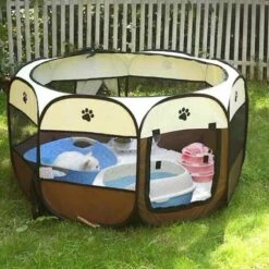 LIFCAUSAL Parc Pour Animaux De Compagnie étanche Pliable Portable Pour Animaux De Compagnie En Plein Air Oxford Air Mesh Parc Et Stylo D'exercice Tente Maison Aire De Jeux Pour Chiens Et Chats De Petite Taille -Niche, chenil, enclos et parc pour chien Soldes 2022 60604038 5