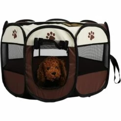 ZOLGINAH Parc Pour Chien,Parc Pour Animaux De Compagnie, Tente Petits Animaux,Clôture D'exercice Intérieure,Compagnie Respirant Pliable Portable Confortable Tente ,8 Panneaux