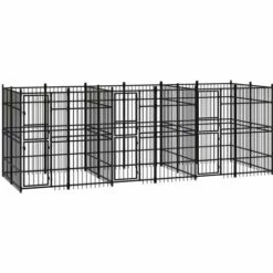 FIMEI Chenil D'extérieur Pour Chiens Acier 11,06 M²