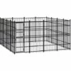 FIMEI Chenil D'extérieur Pour Chiens Acier 14,75 M²
