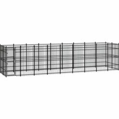FIMEI Chenil D'extérieur Pour Chiens Acier 16,59 M²