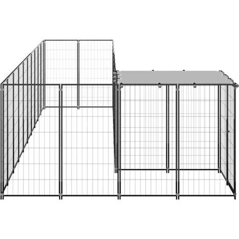 FIMEI Chenil Noir 7,26 M² Acier 3 FIMEI Chenil Noir 7,26 M² Acier – Image 3