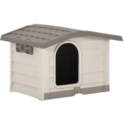 FIMEI Niche Pour Chiens Beige Et Marron 89x75x62 Cm 1 FIMEI Niche Pour Chiens Beige Et Marron 89x75x62 Cm