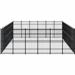 FIMEI Chenil D'extérieur Pour Chiens Acier 55,3 M² -Niche, chenil, enclos et parc pour chien Soldes 2022 61384429 3