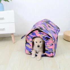 SINCèREETALI Niche Pour Animaux De Compagnie Pliable Et Lavable Toile Imperméable Intérieure Et Extérieure Maison Chaude Pour Animaux De Compagnie (camouflage Rouge S: 33*30*33) 7 SINCèREETALI Niche Pour Animaux De Compagnie Pliable Et Lavable Toile Imperméable Intérieure Et Extérieure Maison Chaude Pour Animaux De Compagnie (camouflage Rouge S: 33*30*33) -Niche, chenil, enclos et parc pour chien Soldes 2022 63506802 3