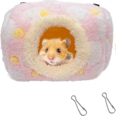 HEGUYEY Niche Pour Petits Animaux - Hamster - Hamster - Hamster - Hamster Moelleux - Avec Crochet - Pour Rats, Rongeurs, Furets 4 HEGUYEY Niche Pour Petits Animaux - Hamster - Hamster - Hamster - Hamster Moelleux - Avec Crochet - Pour Rats, Rongeurs, Furets – Image 4