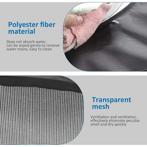 AOUGO Parc Pour Petits Animaux Tente Pliable Pour Animal Domestique Clôture Cage Avec Couvercle à Fermeture éclair Respirant Transparent Pop Up Stylo D'exercice Pour Animal De Compagnie Pour Cochon D'Inde Lapins Hamster Chinchillas Hérissons Chaton Chiot (Noir) 3 AOUGO Parc Pour Petits Animaux Tente Pliable Pour Animal Domestique Clôture Cage Avec Couvercle à Fermeture éclair Respirant Transparent Pop Up Stylo D'exercice Pour Animal De Compagnie Pour Cochon D'Inde Lapins Hamster Chinchillas Hérissons Chaton Chiot (Noir) – Image 3