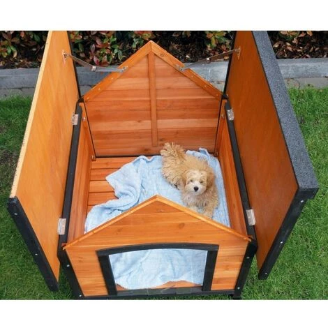 BB LOISIR Niche Chien En Bois Moderne De Haute Qualité Luna Taille L 99 X 87 X 82,5cm 3 BB LOISIR Niche Chien En Bois Moderne De Haute Qualité Luna Taille L 99 X 87 X 82,5cm – Image 3