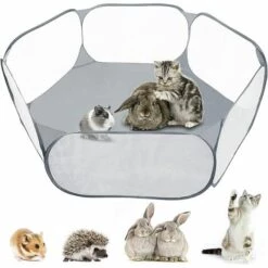 MONLY Parc Pour Petits Animaux, Tente Pour Animaux De Compagnie D'exercice Pour Cochon D'Inde, Lapins, Hamster, Chinchillas, Hérissons, Pliable Et Portable
