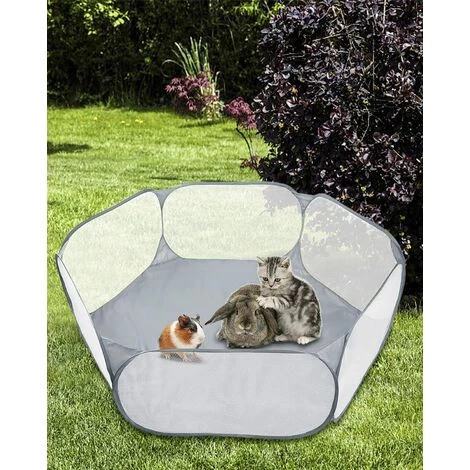 MONLY Parc Pour Petits Animaux, Tente Pour Animaux De Compagnie D'exercice Pour Cochon D'Inde, Lapins, Hamster, Chinchillas, Hérissons, Pliable Et Portable 5 MONLY Parc Pour Petits Animaux, Tente Pour Animaux De Compagnie D'exercice Pour Cochon D'Inde, Lapins, Hamster, Chinchillas, Hérissons, Pliable Et Portable – Image 5