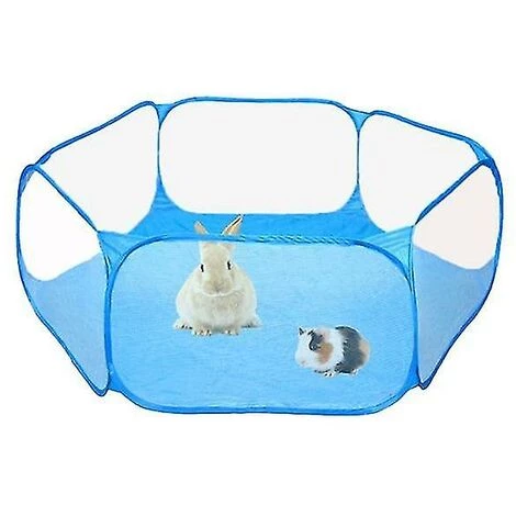 BDD Parc Portable Pour Petit Animal Pliant Extérieur Intérieur Tente Cage Pour Animaux De Compagnie (Bleu) 1 BDD Parc Portable Pour Petit Animal Pliant Extérieur Intérieur Tente Cage Pour Animaux De Compagnie (Bleu)