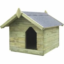 MAISONCHIC Niche De Jardin Avec Toit Ouvrant Bois De Pin Imprégné 75 X 78 X 65 Cm