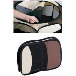 SKECTEN Oxford Enclos Pliable Grand Parc Pour Animaux (Chien,Chiots, Chats, Lapins, Cochons D'Inde) Pour L'intérieur Ou L'extérieur (Café) -Niche, chenil, enclos et parc pour chien Soldes 2022 67662567 4