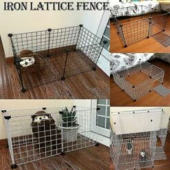 THSINDE Pliable Parc Pour Animaux De Compagnie Clôture En Fer Chiot Chenil Maison Exercice Formation Chiot Chaton Espace Chiens Fournitures Lapins Cochon D'inde Cage -Niche, chenil, enclos et parc pour chien Soldes 2022 67663161 3