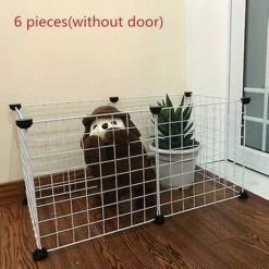 THSINDE Pliable Parc Pour Animaux De Compagnie Clôture En Fer Chiot Chenil Maison Exercice Formation Chiot Chaton Espace Chiens Fournitures Lapins Cochon D'inde Cage -Niche, chenil, enclos et parc pour chien Soldes 2022 67663161 4