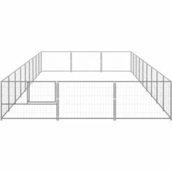 VIDAXL Chenil Argenté 27 M² Acier - Argent 7 VIDAXL Chenil Argenté 27 M² Acier - Argent -Niche, chenil, enclos et parc pour chien Soldes 2022 67700696 3