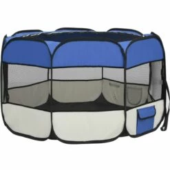 VIDAXL Parc Pliable Pour Chien Avec Sac De Transport Bleu 110x110x58cm - Bleu 8 VIDAXL Parc Pliable Pour Chien Avec Sac De Transport Bleu 110x110x58cm - Bleu -Niche, chenil, enclos et parc pour chien Soldes 2022 67700937 4