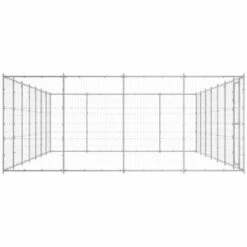 VIDAXL Chenil Extérieur Acier Galvanisé 33,88 M² - Argent -Niche, chenil, enclos et parc pour chien Soldes 2022 67701048 3