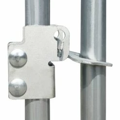 VIDAXL Chenil D'extérieur Pour Chiens 382x192x185 Cm - Argent -Niche, chenil, enclos et parc pour chien Soldes 2022 67701146 5