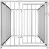 VIDAXL Chenil D'extérieur Pour Chiens 100 X 200 X 100 Cm - Argent