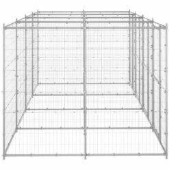 VIDAXL Chenil Extérieur Acier Galvanisé 9,68 M² - Argent 7 VIDAXL Chenil Extérieur Acier Galvanisé 9,68 M² - Argent -Niche, chenil, enclos et parc pour chien Soldes 2022 67701896 3