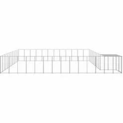 VIDAXL Chenil Argenté 37,51 M² Acier - Argent 7 VIDAXL Chenil Argenté 37,51 M² Acier - Argent -Niche, chenil, enclos et parc pour chien Soldes 2022 67701903 3