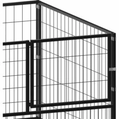 VIDAXL Chenil Noir 100x100x70 Cm Acier - Noir -Niche, chenil, enclos et parc pour chien Soldes 2022 67702001 4
