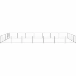 VIDAXL Chenil Argenté 28 M² Acier - Argent