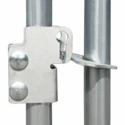 VIDAXL Chenil D'extérieur Pour Chiens 193x193x185 Cm - Argent -Niche, chenil, enclos et parc pour chien Soldes 2022 67702324 4