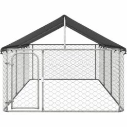 VIDAXL Chenil Extérieur Avec Toit Pour Chiens 400x200x150 Cm