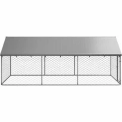 VIDAXL Chenil Extérieur Avec Toit Pour Chiens 400x200x150 Cm -Niche, chenil, enclos et parc pour chien Soldes 2022 67702379 3