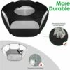 ECHOO Clôture Pour Petits Animaux, Tente Transparente Respirante Pour Animaux De Compagnie Avec Couvercle Supérieur Ouvrant Automatiquement La Clôture Pliable Pour Sports D'intérieur Et D'extérieur, Adaptée Aux Chatons, Chiots, Cobayes, Lapins, Hamsters Et Héri